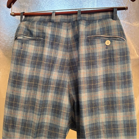 Ralph Lauren Black Label Blue Plaid Dress Pants - Picture 12 of 16